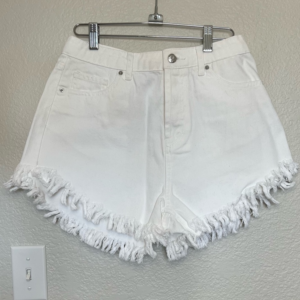wild fable • white denim shorts